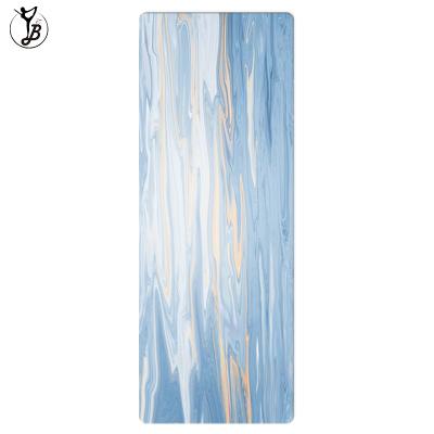 China Best Waterproof PU Printed Yoga Mat Rubber Custom Non Slip Available for sale