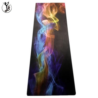 China Waterproof Unique Washable Natural Rubber Yoga Mat With Suede Surface 1-5mm Thick Rubber Mat for sale