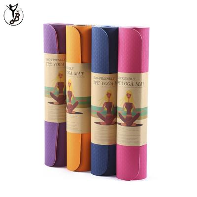 China Comfortable Customized Logo Printing Laser Engraving 7mm Tape Yoga Mats for sale