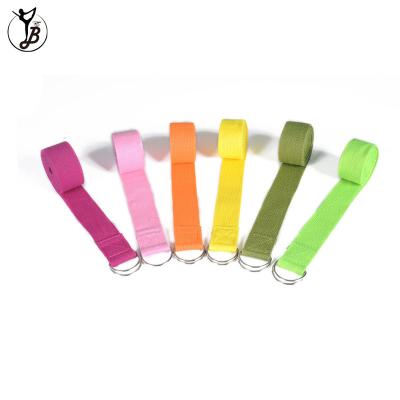 China Elastic 100% Organic Cotton Eco Cotton Yoga Strap for sale