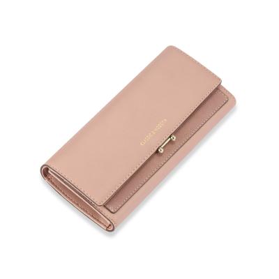 China Multifunctional long wallet women 2021 wallets for women fashionable large capacity wallets triple clutch for sale