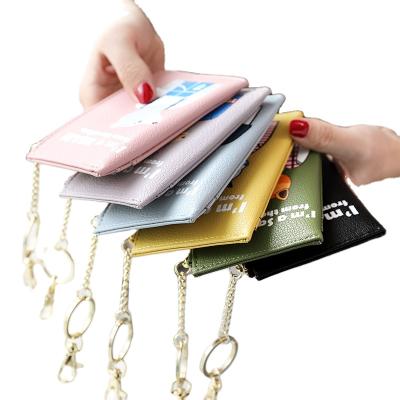 China Durable WAKE PU Pattern Key Chain Zipper Card Slots Wholesale Animal Coin Purse for sale