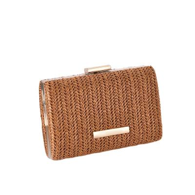 China High quality WAKED up the factory direct sale exquisite Straw Woven Elegant Banquet Evening bags for women for sale