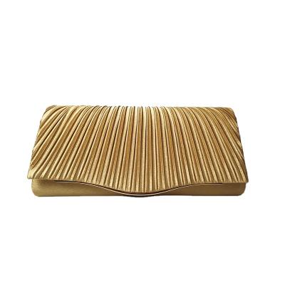 China High Quality Amazon Envelope Clutch Purse Pleated Banquet Bag Flapper Hot-selling Elegant Evening Clutch Bag for sale