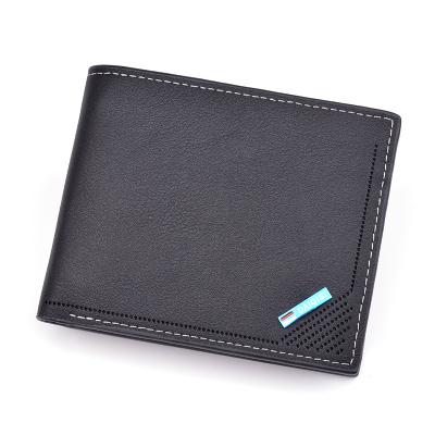 China Multiple Card Slots WAKED Logo Vintage Bifold Multi Card Embossing Custom Slots Short Wallet For Men for sale