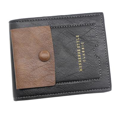 China Multiple Card Slots WAKE Change Wholesale Leather Bag PU Short Wallet For Men for sale