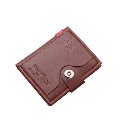 China 2021 new classic multifunctional high quality men's wallet buckle printing men's wallet men slim for sale