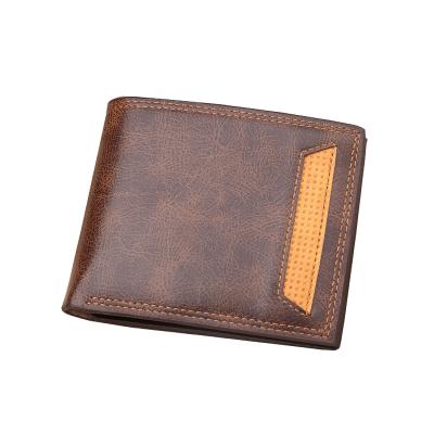 China Multiple Card Slots Woke Factory Outlet Custom PU Short Wallet For Men for sale