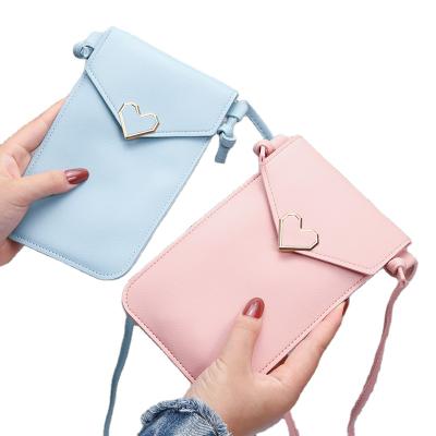 China Eco-friendly Cell Phone Messenger Bag With Window Sling Wholesale Cute Bag For Women Shoulder Bag for sale