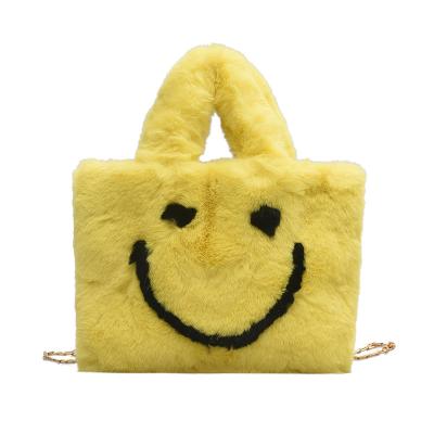 China Fashion Woke Wholesale Magnetic Buckle Cross - Body Plush Purses And Handbag for sale