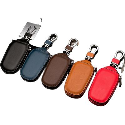 China Vintage WAKED Portable Key Holder Leather Key Holder Factory Outlet PU Leather Car Key Case for sale