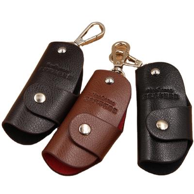 China Vintage WAKED Main Outlet Car Holder Bag Factory Wholesale Car Key Pouch PU Leather With Buckle for sale