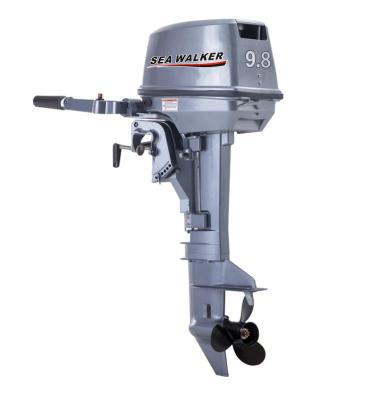 China Seawalker Outboard Motor Marine 2 Stroke 9.8hp Boat Motor Short Shaft Manual Start For Sale T9.8S for sale