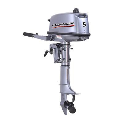 China TITANMARINE 2 Stroke 5hp Boat Motor Outboard Motor Marine Outboards For Sale T5 for sale