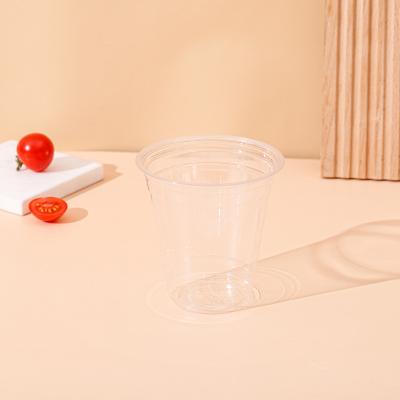 China 89-500 Eco - Friendly Disposable Plastic Cup With Lid Logo U Shape PP Customized OEM Clear Wall Style Packing Top Tea Tea Dimensions for sale