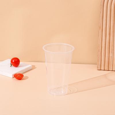 China Wholesale 98-420 Plastic Milk Tea Cup Fruit Cup Tea Beverages Juice Cup Disposable Transparent Plastic Drinks Cold Drink for sale