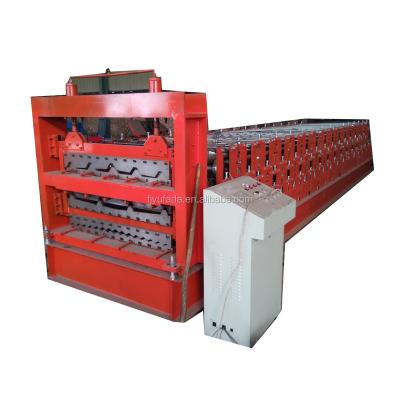 China Good Price of Three Layer Roll Forming Metal ROOF Machine Made in China for sale