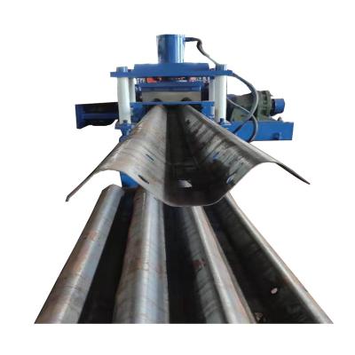 China Gi Material / Carbon Steel Thailand Used Road Guardrail / Traffic Barrier Roll Forming Making Machine for sale