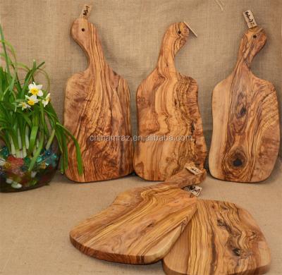 China Wholesale Disposable 40cm 20cm Italian Olive Wood Feature Solid Wood Cutting Plate for sale