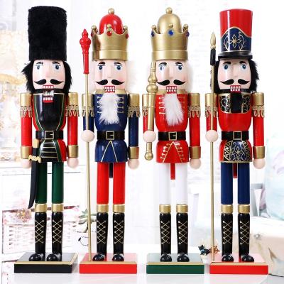 China Christmas Ornaments Wholesale Large 6ft Life Size 60cm Outdoor Wooden Toy Soldier Nutcracker for sale