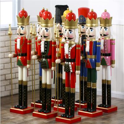 China Christmas Ornaments Wholesale Decoration Christmas Ornament Nutcracker 6ft Life Size Wooden Toy Soldier 120cm Tall for sale