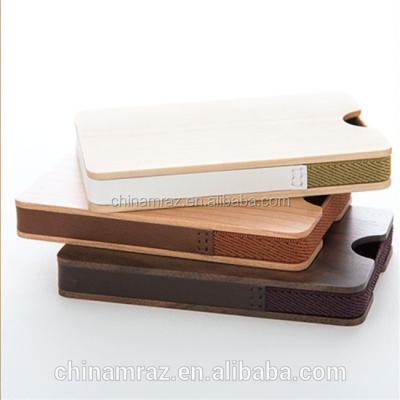 China Portable Slim Business Place Wooden Credit Card Holders, Cards Case With Elastic Band for sale