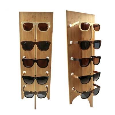 China GIFT 2019 New Products China Handcrafted Wall Mounted Wooden Sunglasses Display for sale