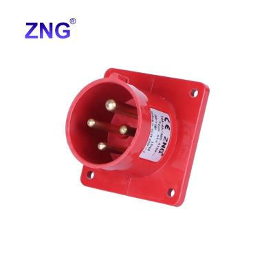 China Industrial Wholesale Industrial Plug Socket 380V 16A 4 Pin Electrical Appliance Inlet Plugs for sale