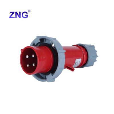 China Industrial IP67 Waterproof Industrial Power Plug 32A 3P+E With Nickel-plating Brass Pins for sale