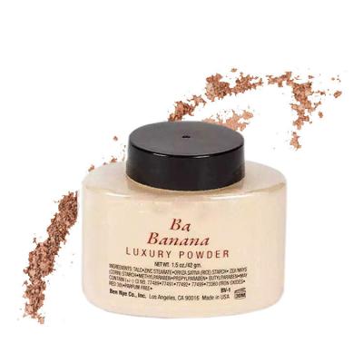 China Brighten Waterproof Luxury Loose Banana Powder Oil-control Luxury Loose Powder OEM Colors Makeup Banana Face Matte Foundation for sale