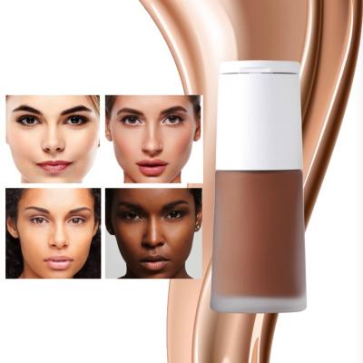 China Lighten Premium Glass Bottle For Foundation 30 Glass Liquid Foundation Creamy Waterproof Foundation In Glass Bottle for sale