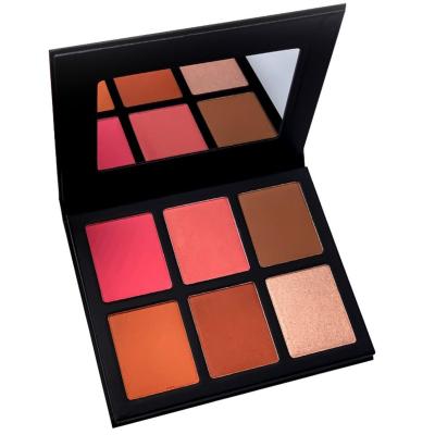 China Waterproof Custom Private Label 6 Color Blush Face Blush And Highlighter Bar Palette Blush Eyeshadow For Face Contour for sale