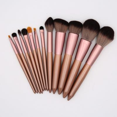 China Angular Blush 12pcs Makeup Set Brushes Private Label Grape Shape Vegan Makeup Brushes Private Label for sale