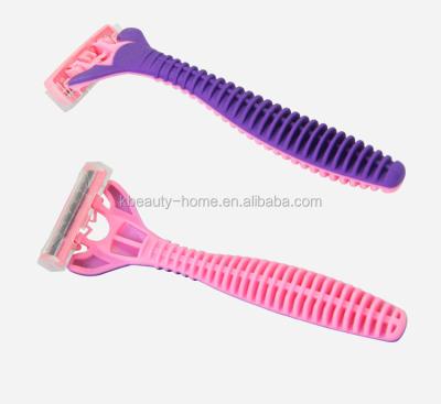 China Professional Triple Blade Manufacturer Good Using Gorgeous Mini Razor 3 Blade Trimmer&Lady Women Shaving Razor for sale