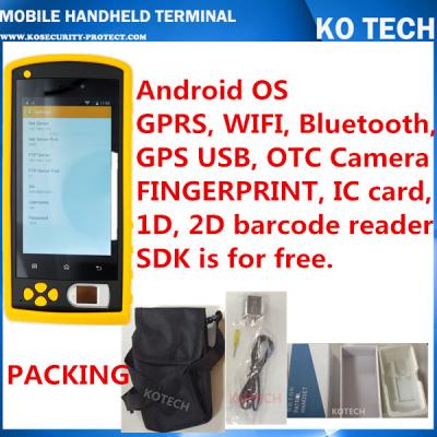 China KO-HM606 Handheld Rfid Fingerprint Sensor Barcode Reader for sale