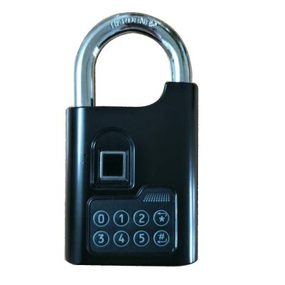 China PADLOCK1.0 Fingerprint door lock fingerprint padlock for sale