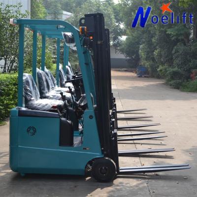 중국 Hotels Forklift Battery 48V 3 Wheels 1000kg Mini Electric Counterweight Forklift 판매용