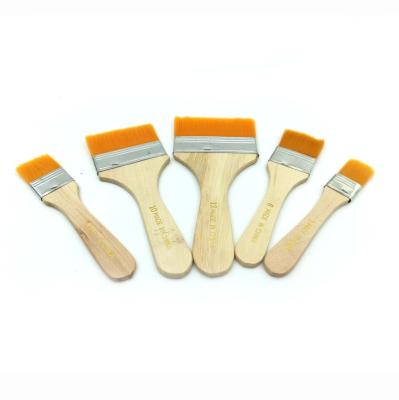 China Wood Handle Nylon Filament Artist Paint Brush for sale