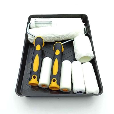 China Decorating 10 Pack Plastic Paint Tray Set With Paint Roller And Foam Paint Roller for sale