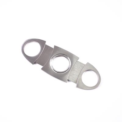 China Custom Cigar Cutter Tool Logo Metal Stainless Steel Cigar Scissors Guillotine Cigar Cutters for sale