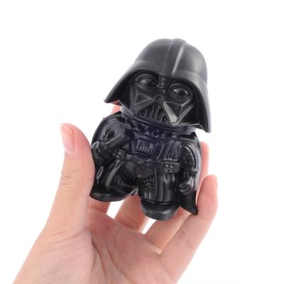 China Novelty Cartoon Metal Black Warrior Darth Vader Herb Grinder Unique Smoking Tobacco Grinder for sale