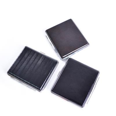 China Waterproof Cigarette Holder Wallet 12/14/16/18/20pcs Leather and Metal Case Box Cigarette Holder for sale