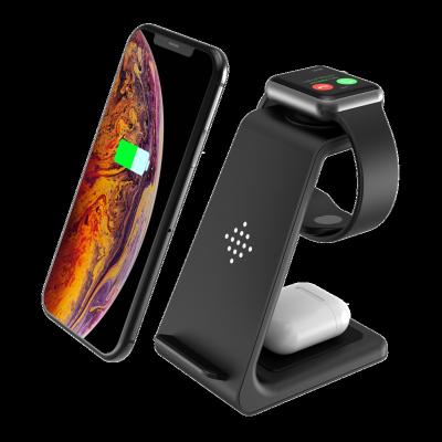 China Original Factory HOT Selling T3 Smart Watch 15W 3 in 1 Wireless Charger Stand for Iphone/watch airpods and mobile fast charger for sale