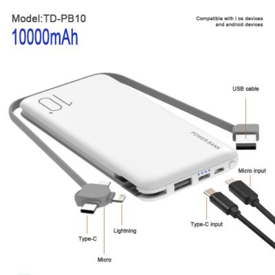 China led display 2021 universal type c power bank 10000mah power bank 10000mah usb ports power banks for sale