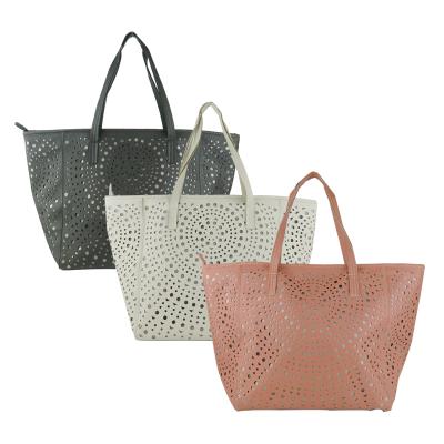 China High Quality Women Beach Bags Large Capacity Handbags Hollowed Out Tote Bags For Women for sale