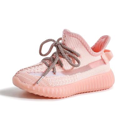 China 2021 Anti-slippery boys girls fashion brand reflective sneakers toddler/little/big kid lace up slip on casual trainers kids school shoes for sale