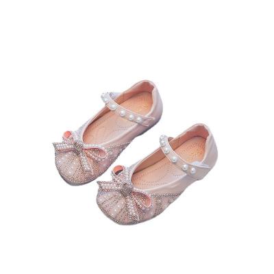 China Spring Girls Anti-Slip Shoes Bead Mary Janes Flats Fling Princess Glitter Shoes Baby Dance Shoes Kids Sandals for sale