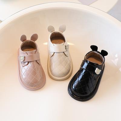 China Princess Shoes Korean Little Boy Girl's Simple Soft Temperament Simple Leather Shoes Little Boy Girl's New Anti-skid Spring Children's Shoes for sale