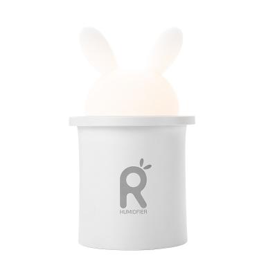 China Color Changing Portable LED Light JISULIFE Rabbit USB Rechargeable Led Humidifier Creative Cute Mini Humidifier Household For Baby Room for sale