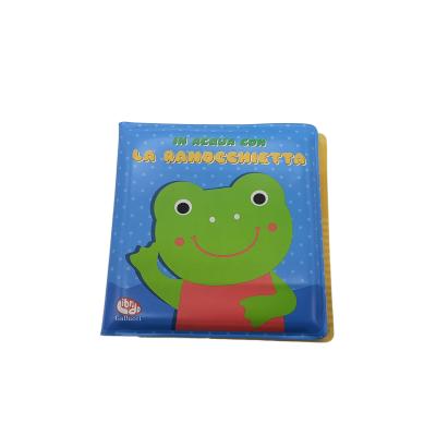 China Baby Bath Book Factory Price Changing Color Book Educational High Quality Magical Printing Book Sponge Foam Frog Bath Book for sale